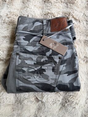 Goode Rider 28L Gray Full Seat Breeches - Embroidered Logo Waistband